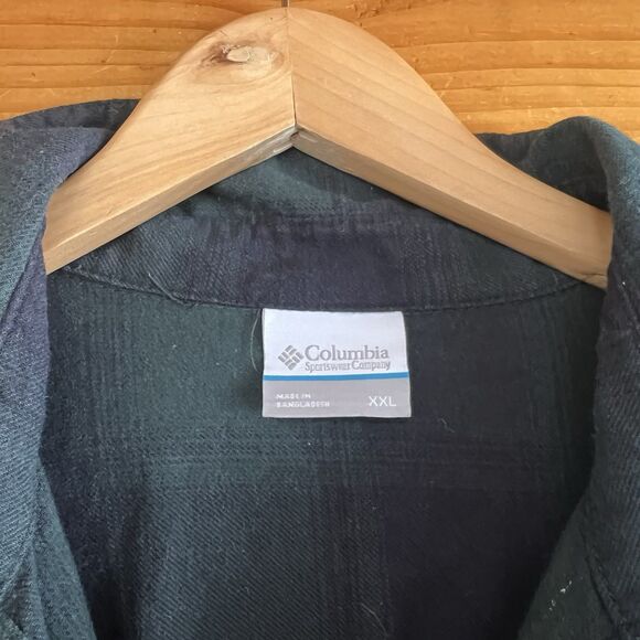 Columbia Women's Button Down Long Sleeve Pine Street Shirt Dress XXL Green - Picture 4 of 7